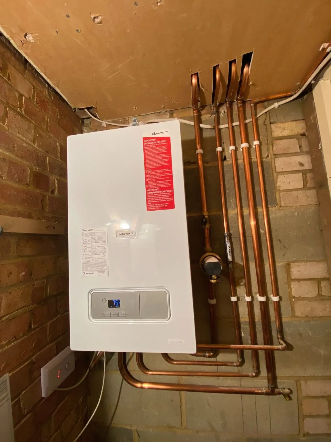MK Plumbing & Heating boiler upgrade and replacement installation in Broadstone, Glow Worm